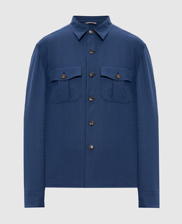 Canali: Синяя рубашка 