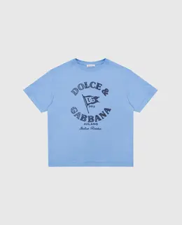 Dolce&Gabbana: Синяя футболка 