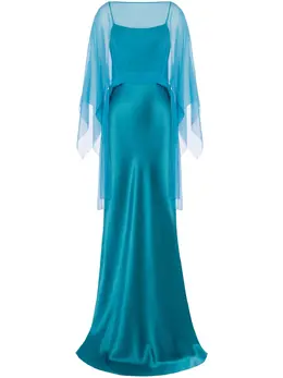 Alberta Ferretti: Атласное платье 