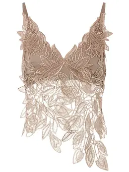 Alberta Ferretti: Топ с растительным принтом 
