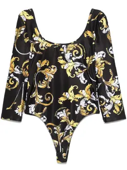 Versace Jeans Couture: Чёрный боди 