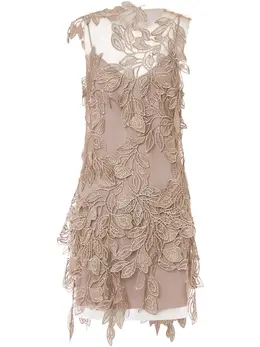 Alberta Ferretti: Платье с растительным принтом 