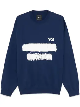 Y-3: Свитшот с принтом 