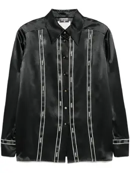CHANEL Pre-Owned: Чёрная блуза 