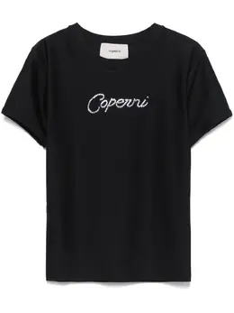 Coperni: Футболка со стразами 
