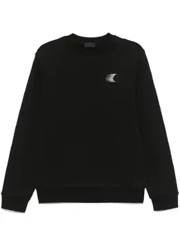 Moncler: Чёрный свитшот 