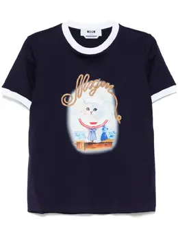 MSGM: Футболка с принтом 