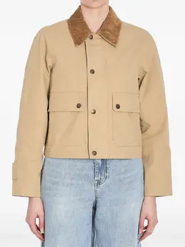 Burberry: Бежевая куртка 