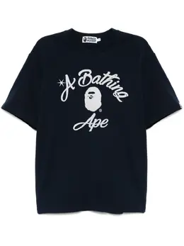 A BATHING APE®: Синяя футболка 