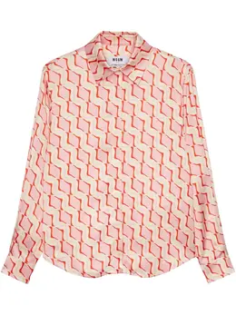 MSGM: Розовая рубашка 