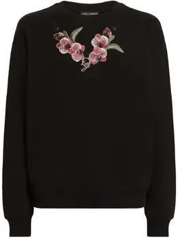 Dolce & Gabbana: Чёрный свитшот 