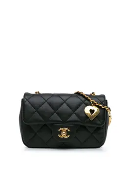 CHANEL Pre-Owned: Чёрная сумка через плечо 
