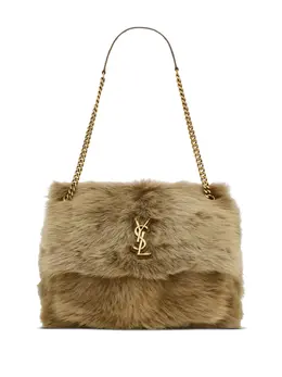 Saint Laurent: Бежевая сумка  Niki