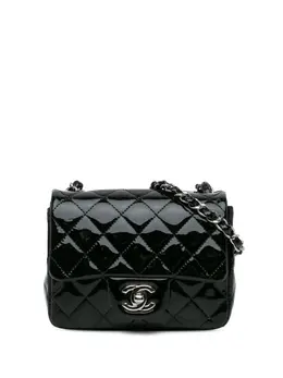 CHANEL Pre-Owned: Чёрная сумка через плечо 