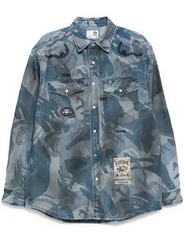 AAPE BY *A BATHING APE®: Жаккардовая рубашка 