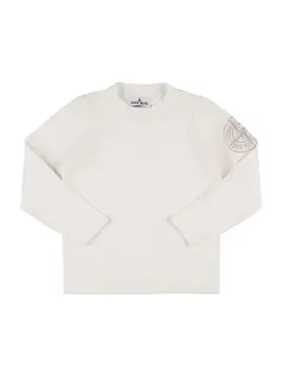 STONE ISLAND JUNIOR: Хлопковый свитшот 