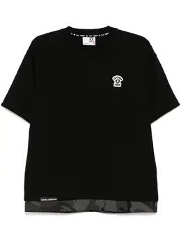AAPE BY *A BATHING APE®: Чёрная футболка 