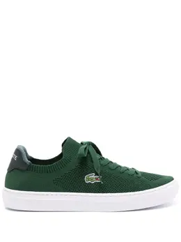 Lacoste: Зелёные кроссовки 