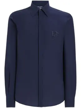 Dolce & Gabbana: Рубашка с вышивкой 