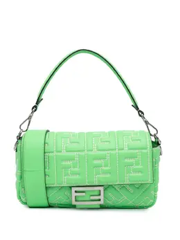Fendi Pre-Owned: Зелёная сумка 