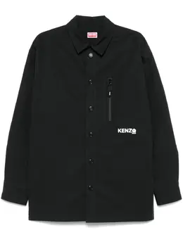 Kenzo: Рубашка с цветочным принтом 