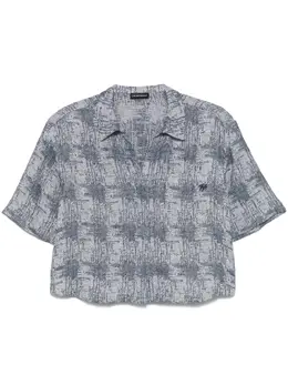 Emporio Armani: Жаккардовая рубашка 