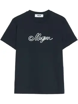 MSGM: Синяя футболка 