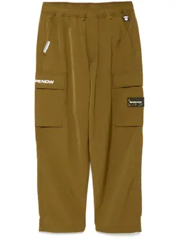 AAPE BY *A BATHING APE®: Зелёные брюки 