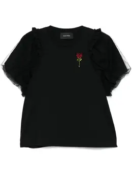 Simone Rocha: Футболка с цветочным принтом 