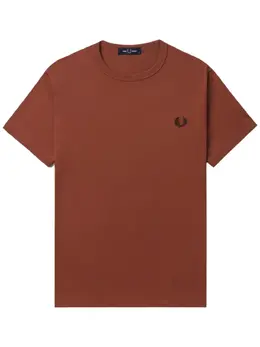 Fred Perry: Коричневая футболка  Ringer
