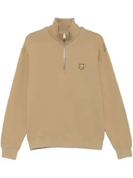 Maison Kitsuné: Бежевый свитшот 