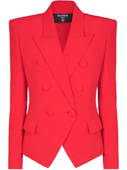 Balmain: Двубортный жакет 