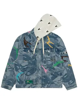 AAPE BY *A BATHING APE®: Голубая куртка 