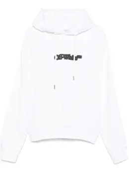 Off-White: Белая толстовка  Arrows