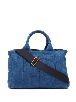 Prada Pre-Owned: Синяя сумка 