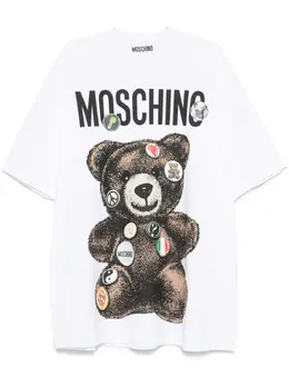 Moschino: Футболка  Teddy Bear с принтом