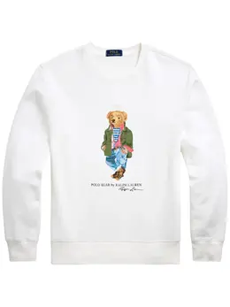 Polo Ralph Lauren: Белый свитшот 