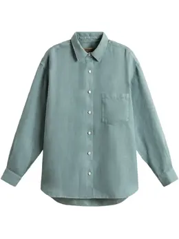 Woolrich: Льняная рубашка 