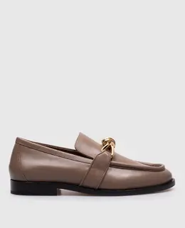 Bottega Veneta: Коричневі лофери 