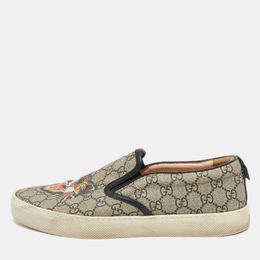 Gucci: Чёрные мокасины  GG Supreme