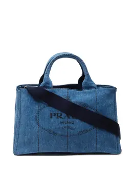 Prada Pre-Owned: Голубая сумка 