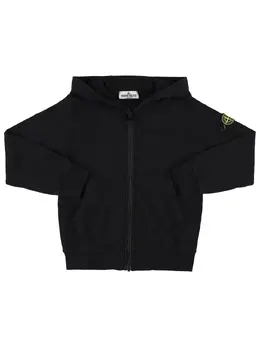 STONE ISLAND JUNIOR: Хлопковая толстовка 