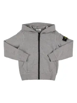 STONE ISLAND JUNIOR: Хлопковая толстовка 
