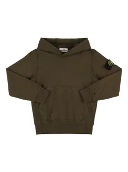 STONE ISLAND JUNIOR: Хлопковая толстовка 