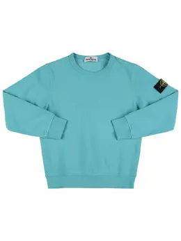 STONE ISLAND JUNIOR: Хлопковый свитшот 