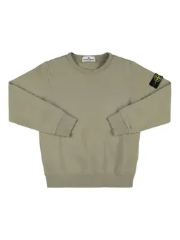 STONE ISLAND JUNIOR: Хлопковый свитшот 