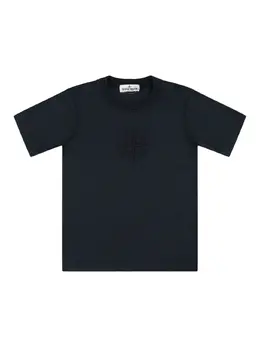 STONE ISLAND JUNIOR: Хлопковая футболка 