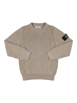STONE ISLAND JUNIOR: Хлопковый свитер 
