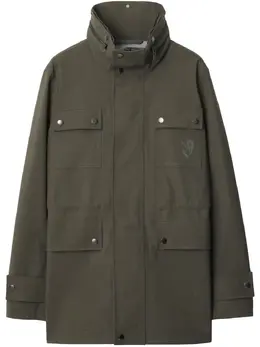 Burberry: Зелёная куртка 