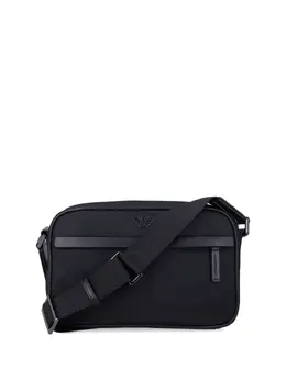 Emporio Armani: Чёрная сумка через плечо 